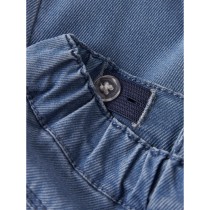 NAME IT Mom Jeans Rose Medium Blue Denim Flower Emb